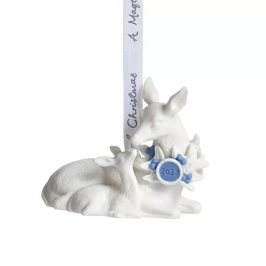 White deer figurine