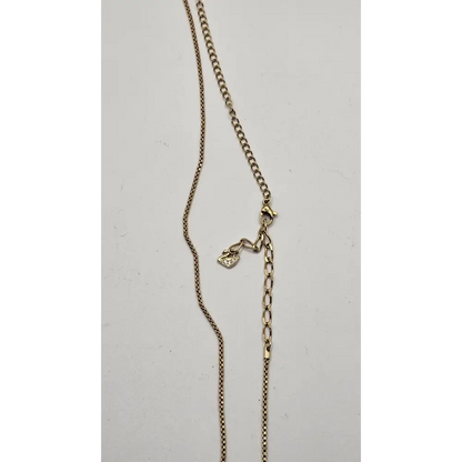 Swarovski Gold Tone Multi-Ring Pendant Necklace with Rhinestones