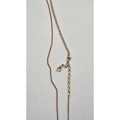 Swarovski Gold Tone Multi-Ring Pendant Necklace with Rhinestones