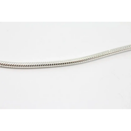 Silver snake chain necklace