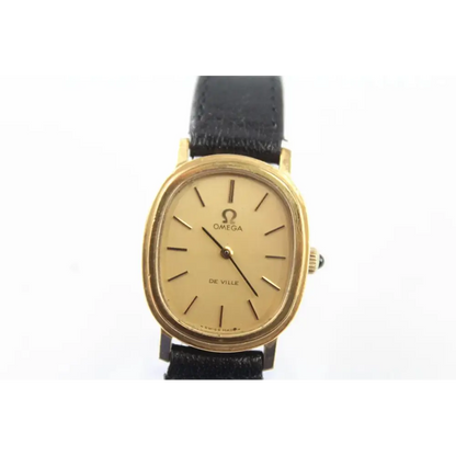 Vintage Omega De Ville gold tone manual wind men's wristwatch