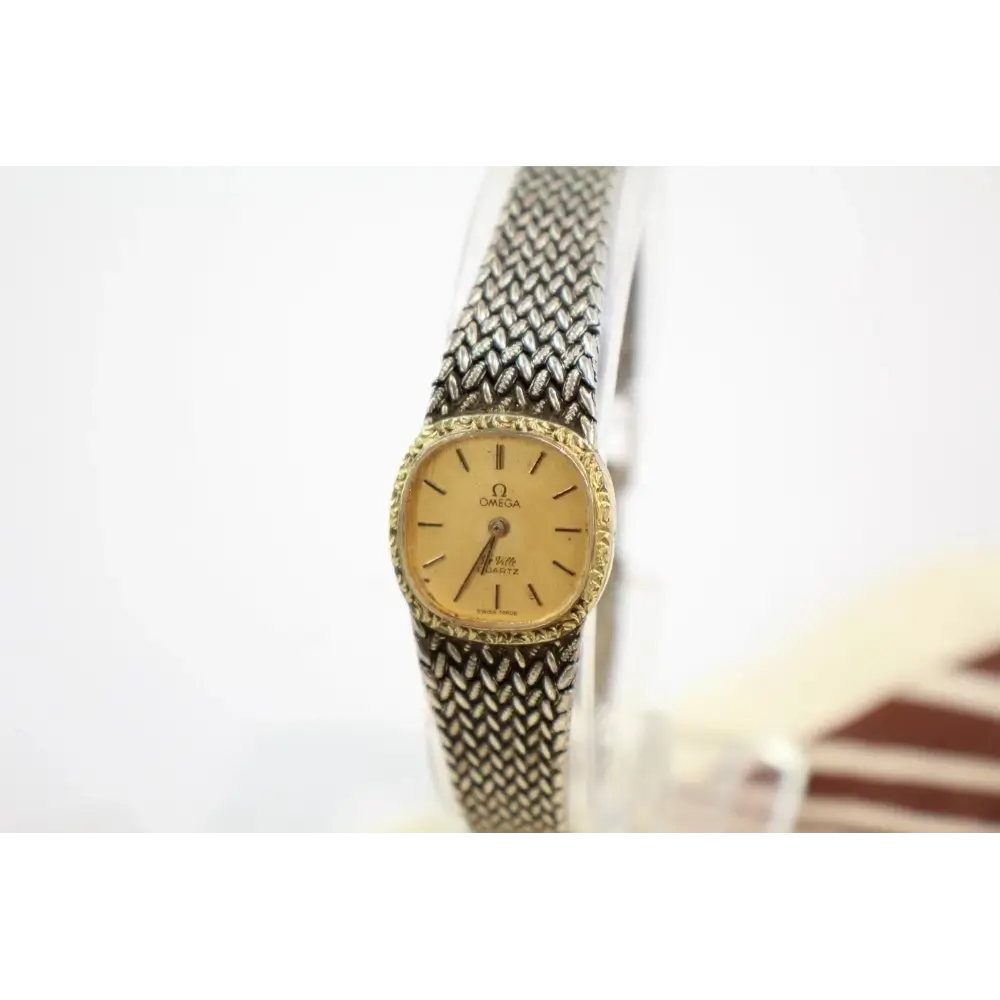 Elegant Omega De Ville Quartz His & Hers Watches Set, Untested Condition