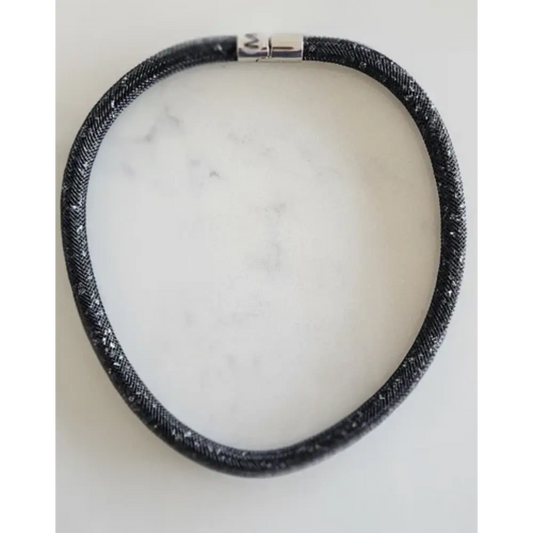 Black Necklace on a white background