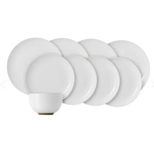 Set of six white Dinner Set