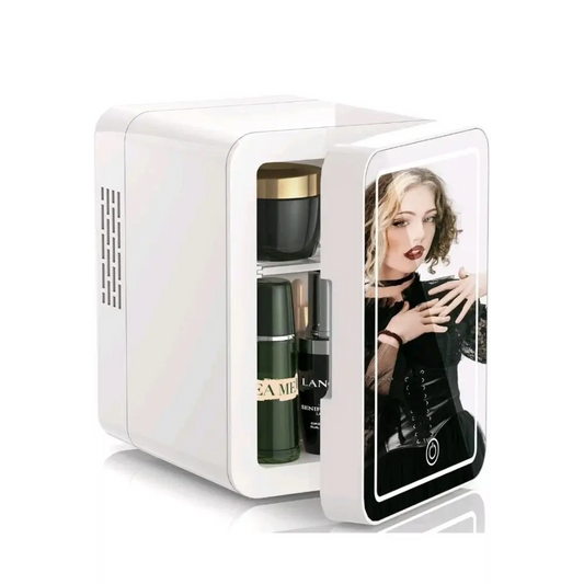 Portable Mirror Mini Fridge 4L | Skincare & Beauty Cooler (AC/DC)