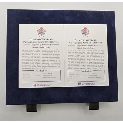 Diamond Wedding Photographic Portrait Collection with Westminster branding 