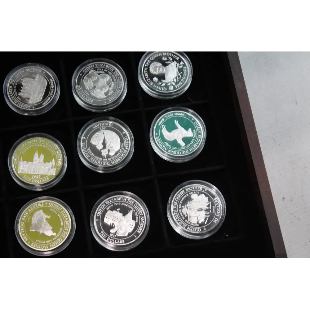 Collector’s Queen Mother Silver Crown Coin Collection, Partial Set