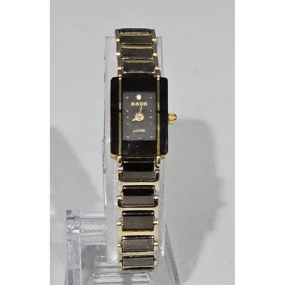 Gold and black Rado watch
