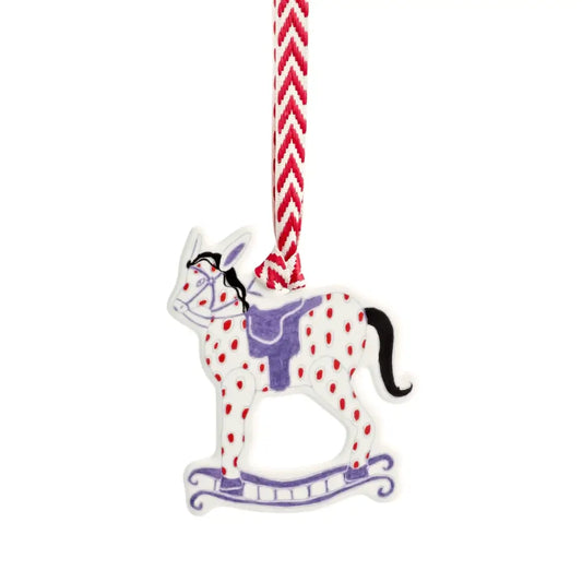 Decorative rocking horse ornament