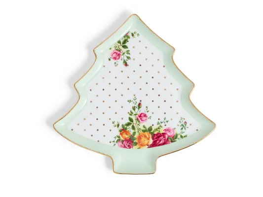 Royal Albert Old Country Roses Christmas Tree Serving Plate from our Premium Kitchen & Tableware collection