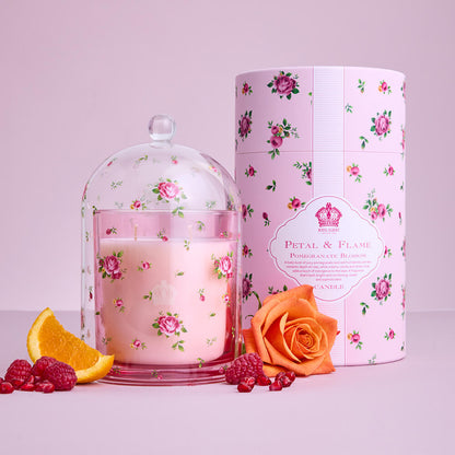 Royal Albert Petal & Flame Pomegranate Blossom Candle Gift Box Packaging