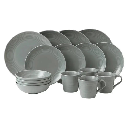 Royal Doulton Gordon Ramsay Maze Dark Grey Dinner Set, 16 Piece from our dinner set collection
