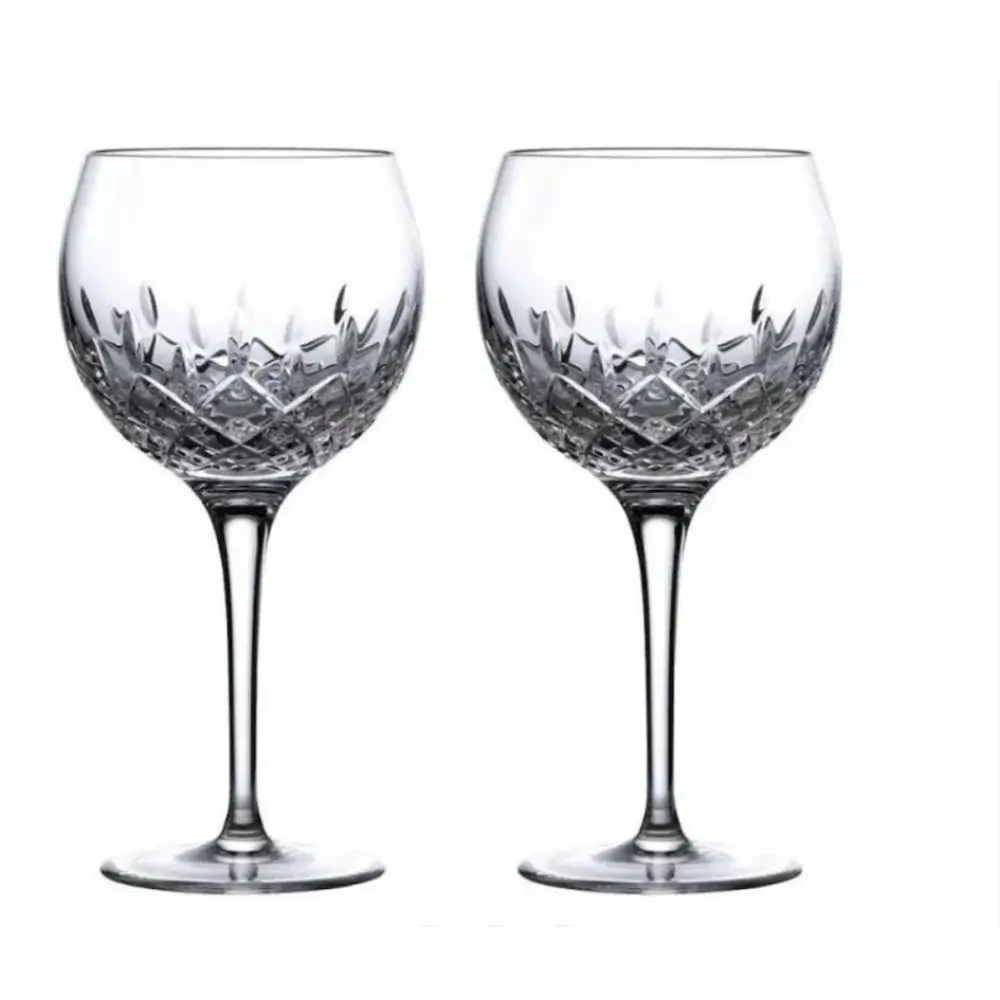 Royal Doulton R&D Collection Highclere Stemmed Crystal Balloon Glasses Set of 2