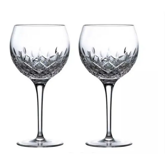Royal Doulton R&D Collection Highclere Stemmed Crystal Balloon Glasses Set of 2