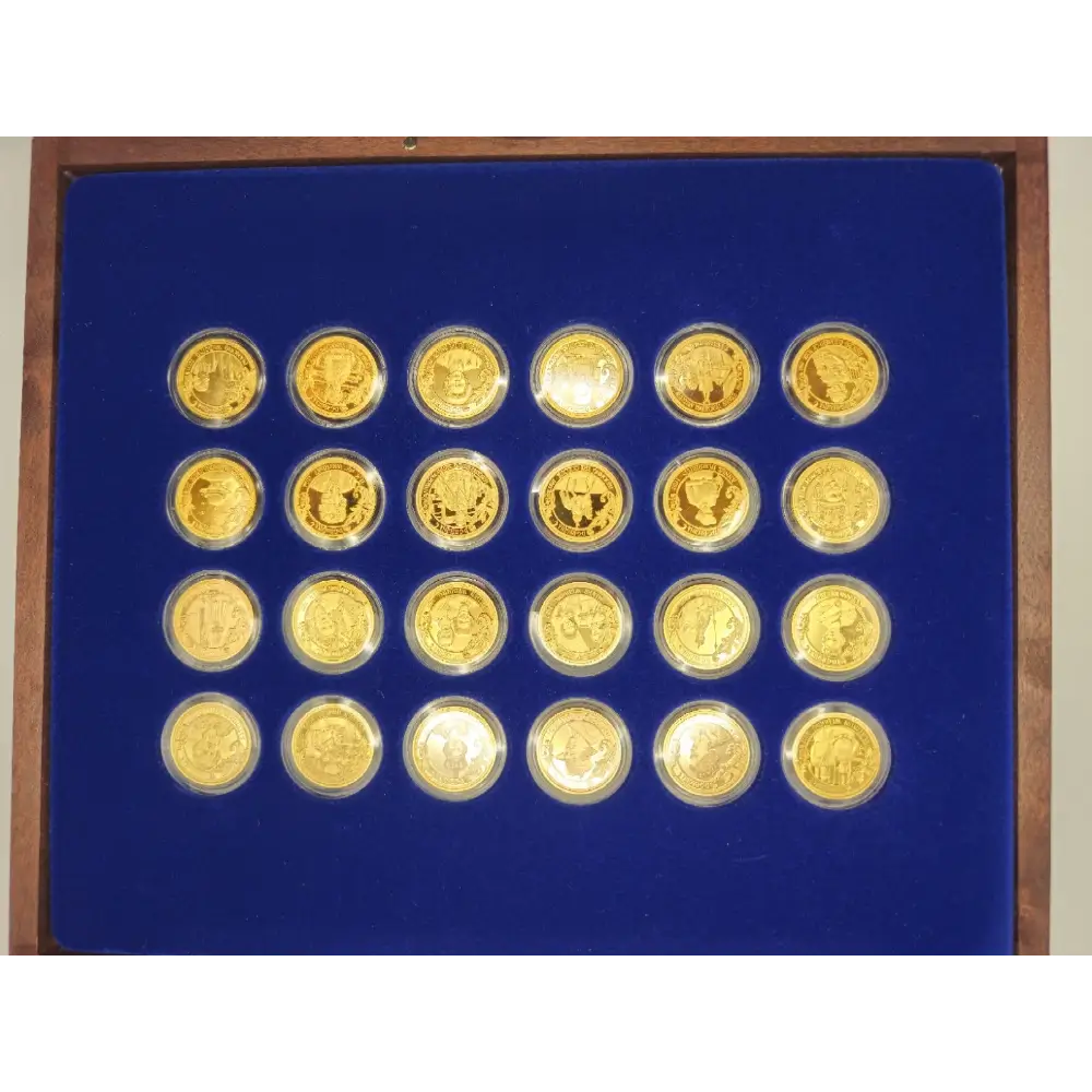 Gold plated collectible coin for collectors and history enthusiasts