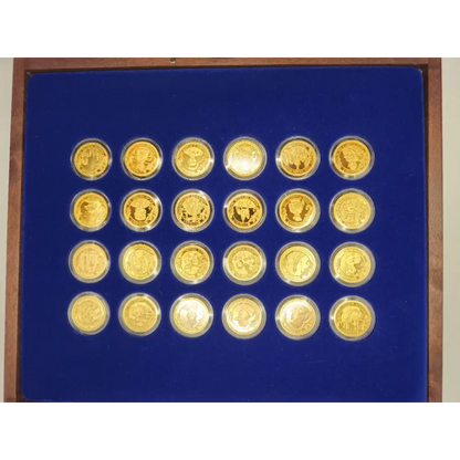 Gold plated collectible coin for collectors and history enthusiasts