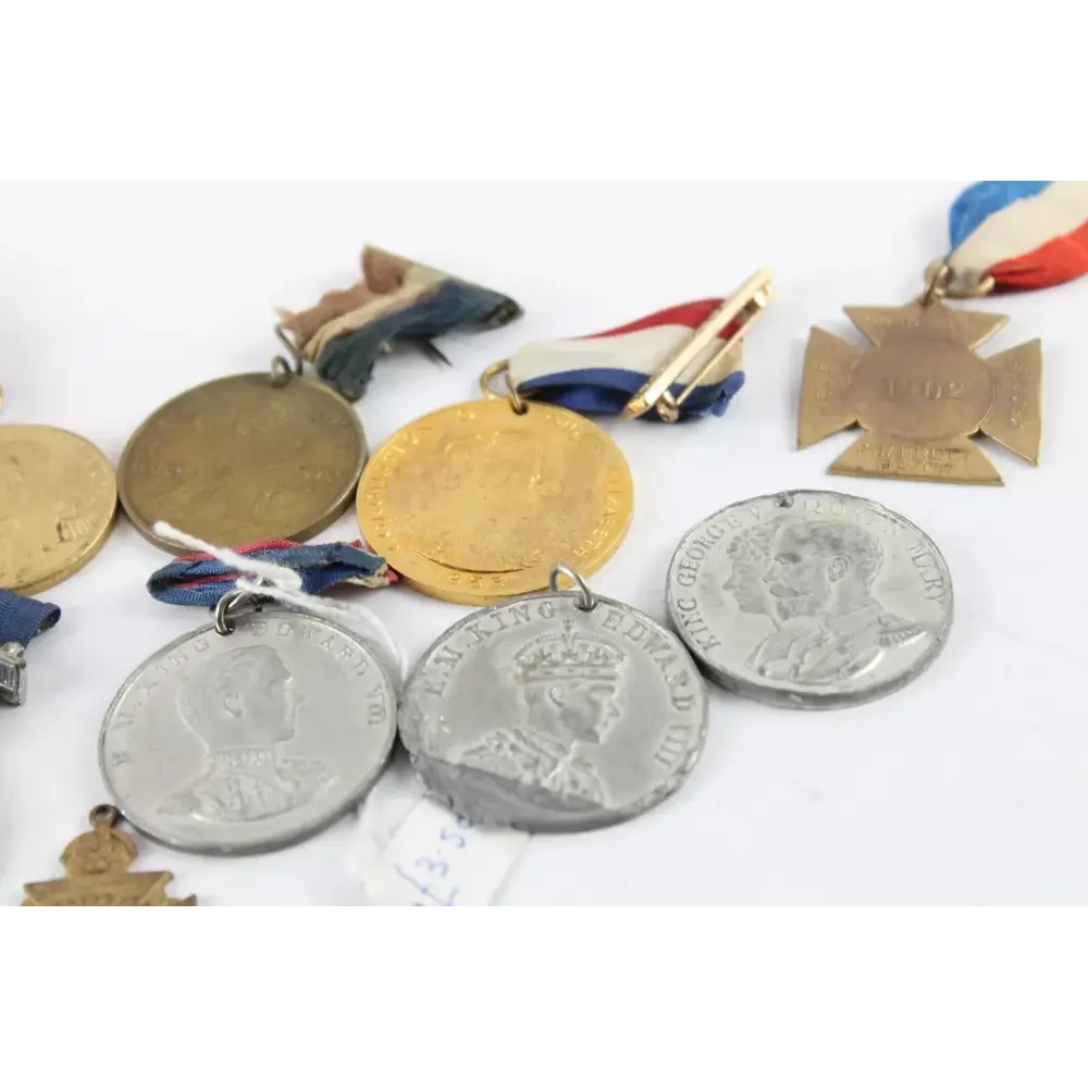 Individual close-up of Edward VIII Royal Medallion from the collection