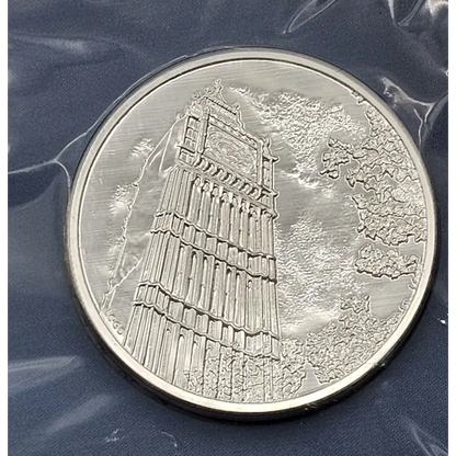 Royal Mint 2015 Big Ben 100 Pounds Fine Silver Coin
