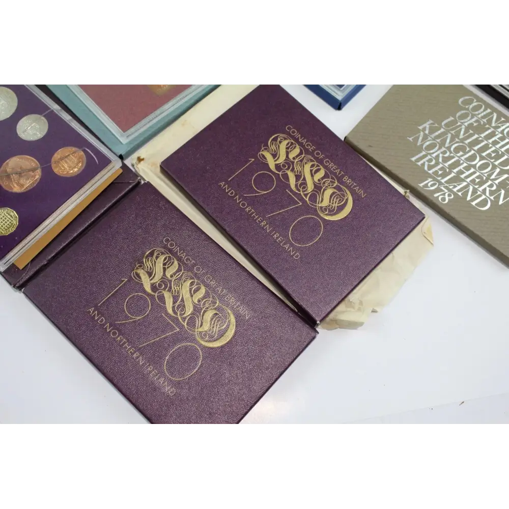 Collection of vintage coin albums