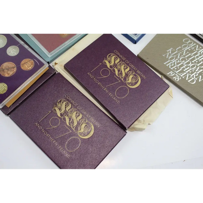 Collection of vintage coin albums