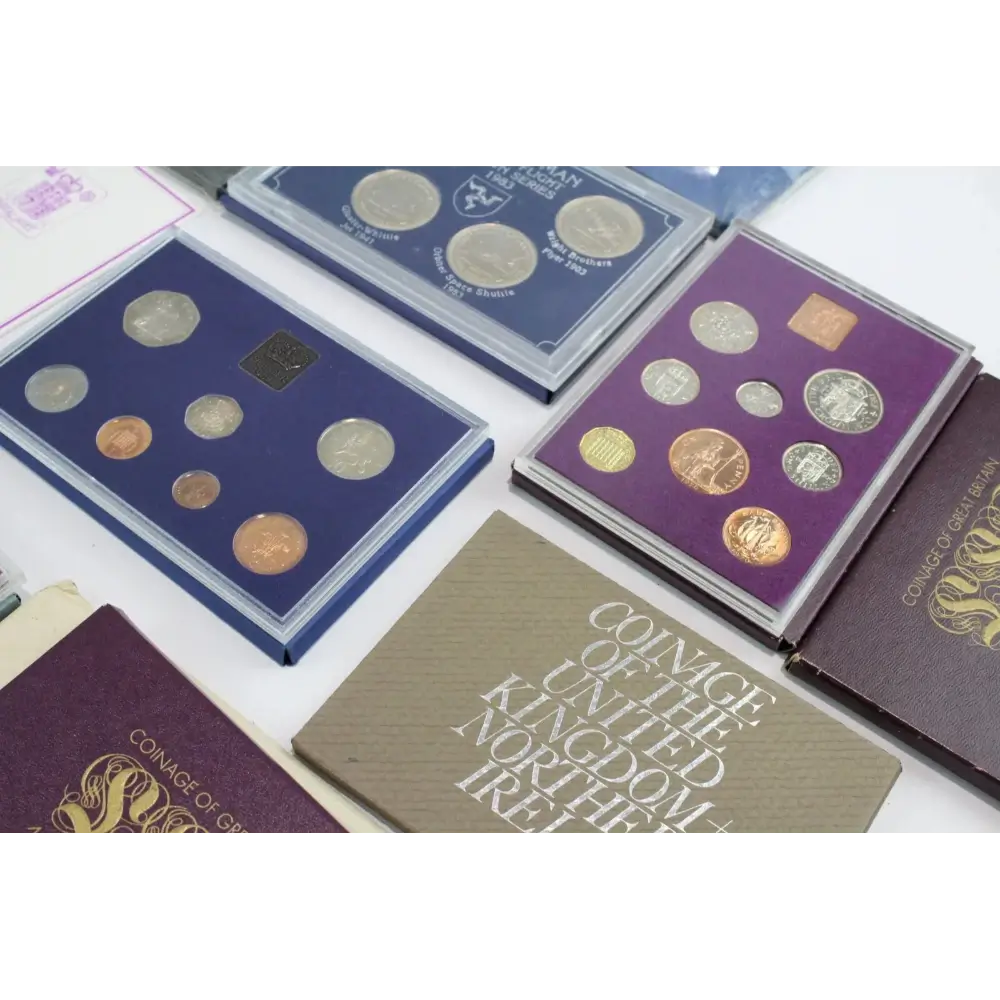 Classic British coin designs in Royal Mint Proof Sets 1970–1980