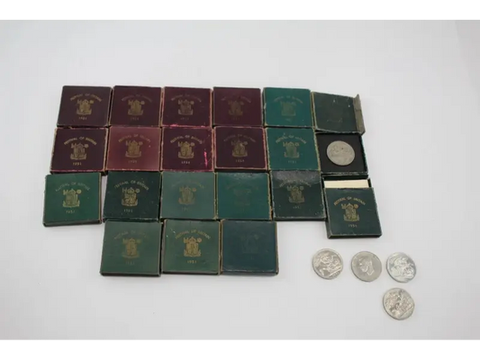 Royal Mint 1951 Festival of Britain Crown Coins complete 25-piece vintage set
