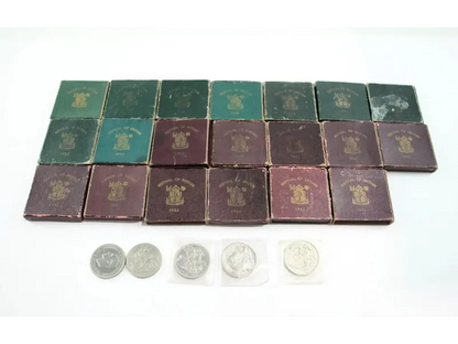 Royal Mint 1951 Festival of Britain crown coins set of 25