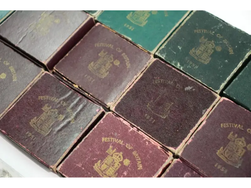 Vintage 25-piece Royal Mint Festival of Britain 1951 coin collection