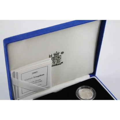 Close-Up of Royal Mint Silver Coins Showing Design and Detail