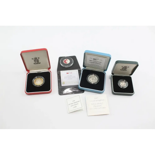 Royal Mint Silver Proof Coin Set 55g – Mixed Decimal Collection