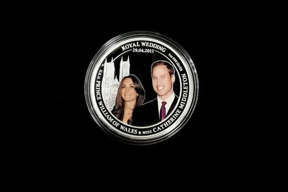 2011 Royal Wedding 1oz Silver Proof Coin – Prince William & Catherine Middleton, Perth Mint