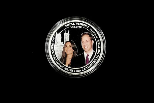 2011 Royal Wedding 1oz Silver Proof Coin – Prince William & Catherine Middleton, Perth Mint