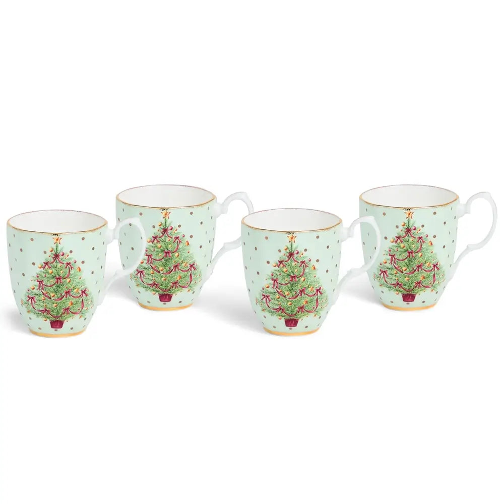Royal Albert Christmas Mugs Set of 4