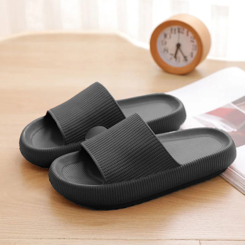 Comfort & Style Men's EVA Slides - Non-Slip, Versatile Stripe Design, Season-Ready Open-Toe Sandals for Anywhere Wear