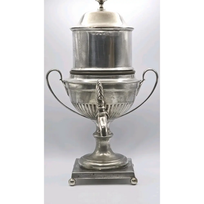 Decorative T.W. & Sons silver tea urn showcasing intricate craftsmanship