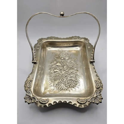 Decorative silver tray