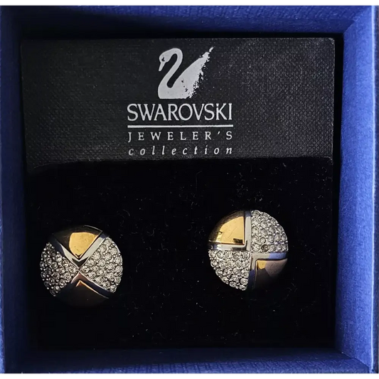 Swarovski earrings in a branded box