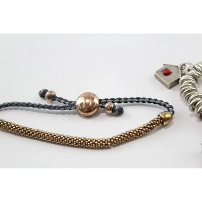 Two bracelets on a white background