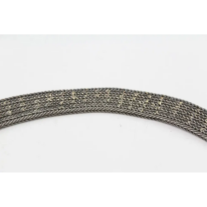 Close-up of a braided rope on a white background