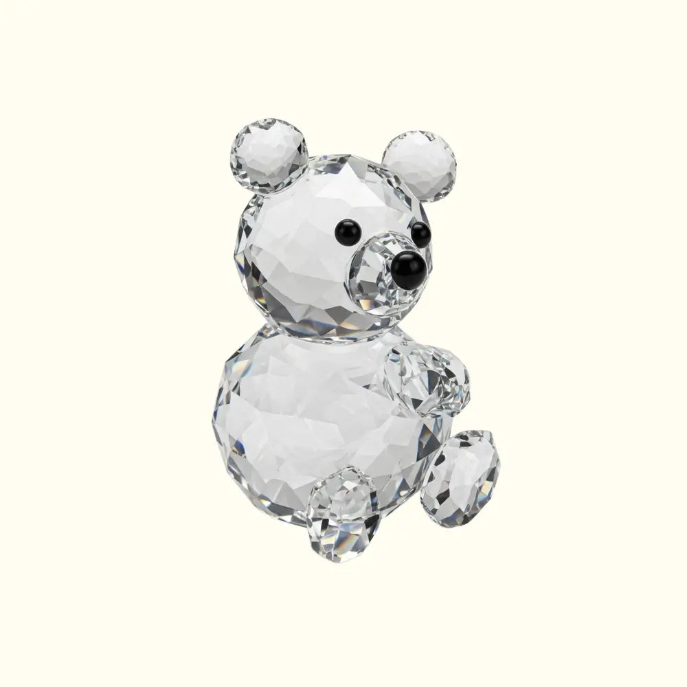 Swarovski Crystal Bear Figurine - Miniature Sitting Retired Glass Art from our home decor collection