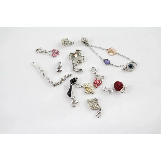 Collection of various charms on a chain 