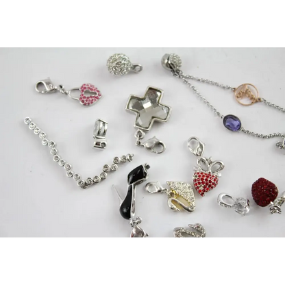 Collection of various jewelry charms 