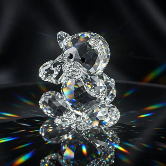 Swarovski Crystal Bear with Money Bag Figurine from our home decore collection