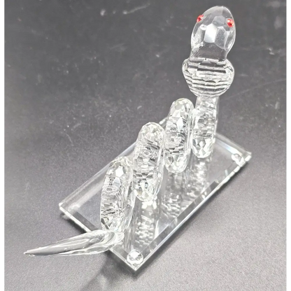 Crystal snake figurine 