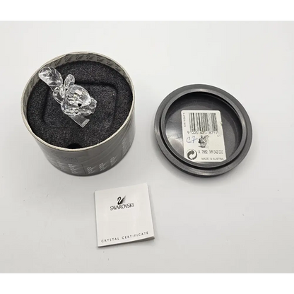 Crystal bunny figurine in a Swarovski branded box with a certificate 