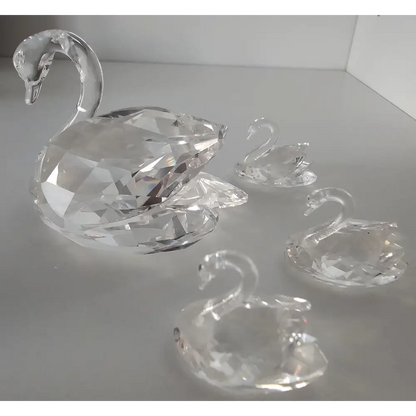 Swarovski Swan Beauties of the Lake crystal figurine set