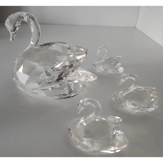 Swarovski Swan Beauties of the Lake crystal figurine set