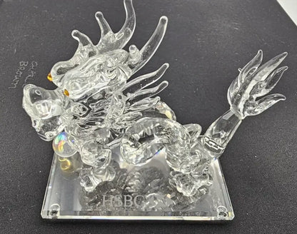 Clear dragon figurine 