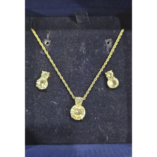 Swarovski Necklace And Earring Set