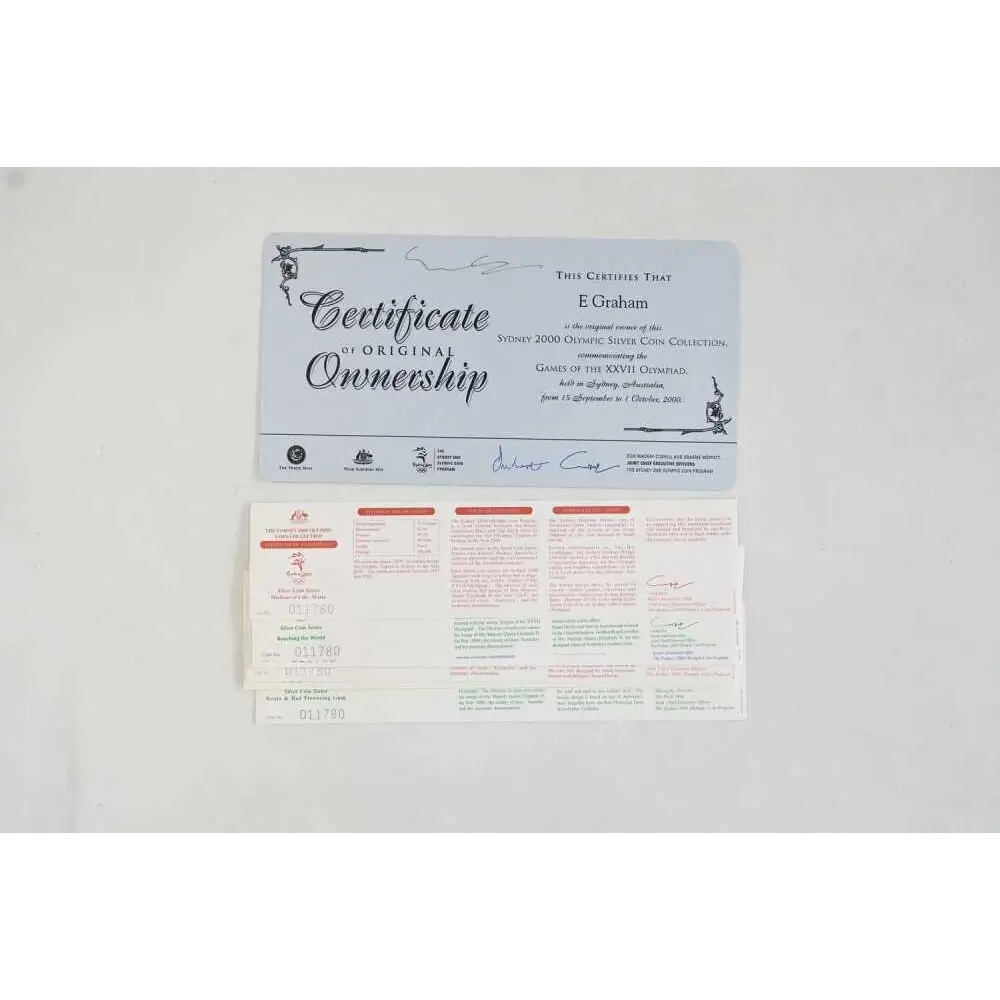 Certificate of Original Ownership on a white background